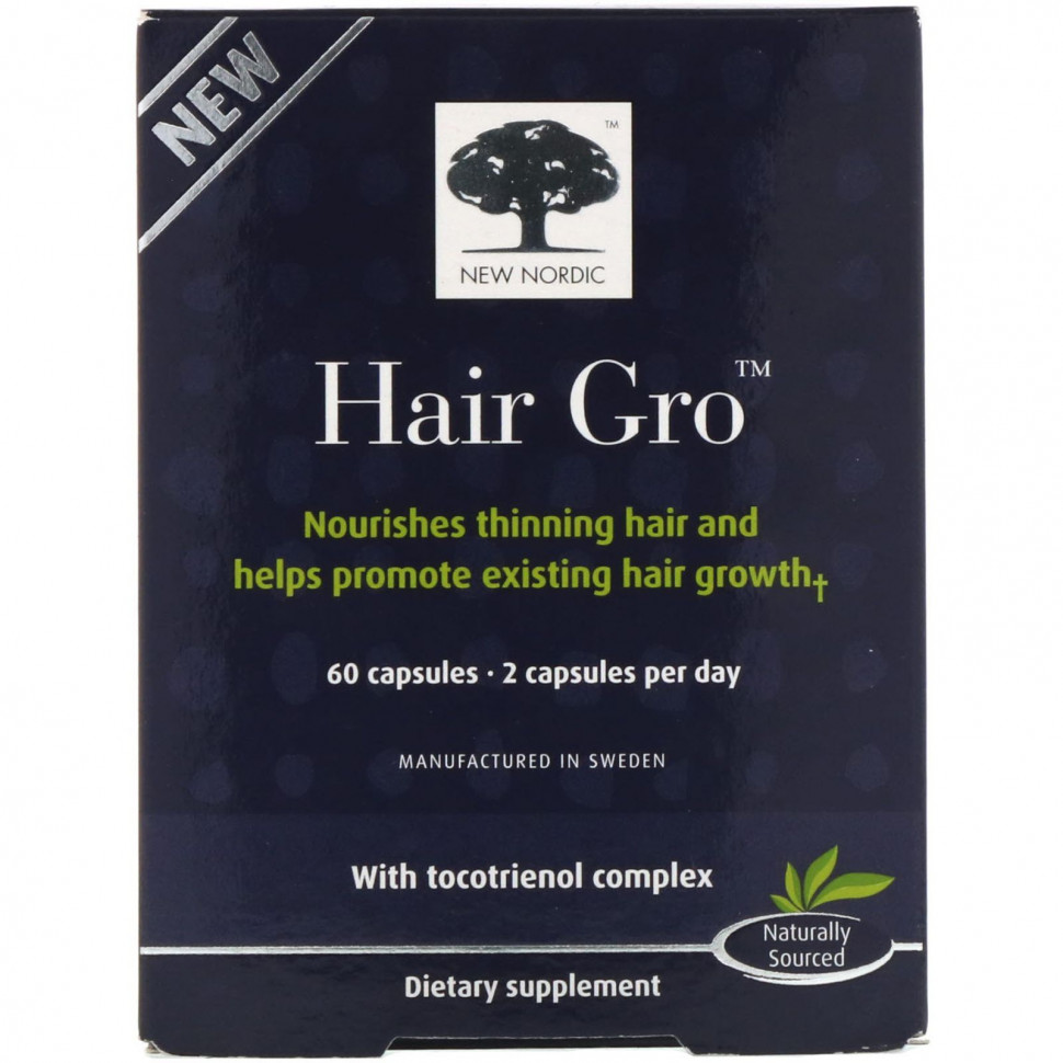   (Iherb) New Nordic, Hair Gro, 60     -     , -, 