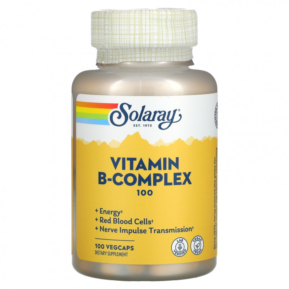 ���� ������ (Iherb) Solaray, B-�������� 100, 100 �������������� ������, ������ �� 3080 ���