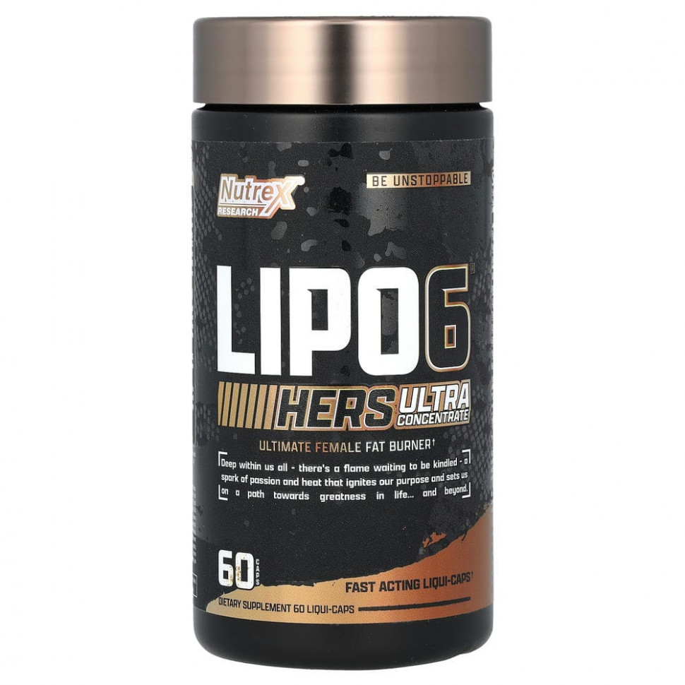   (Iherb) Nutrex Research, LIPO-6 Black  , , 60      -     , -, 