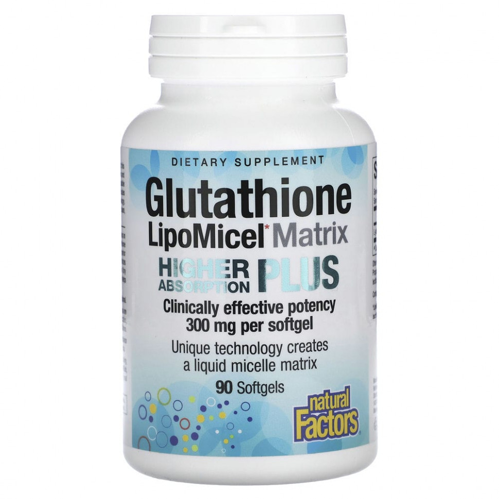   (Iherb) Natural Factors, Glutathione LipoMicel Matrix, 300 , 90      -     , -, 