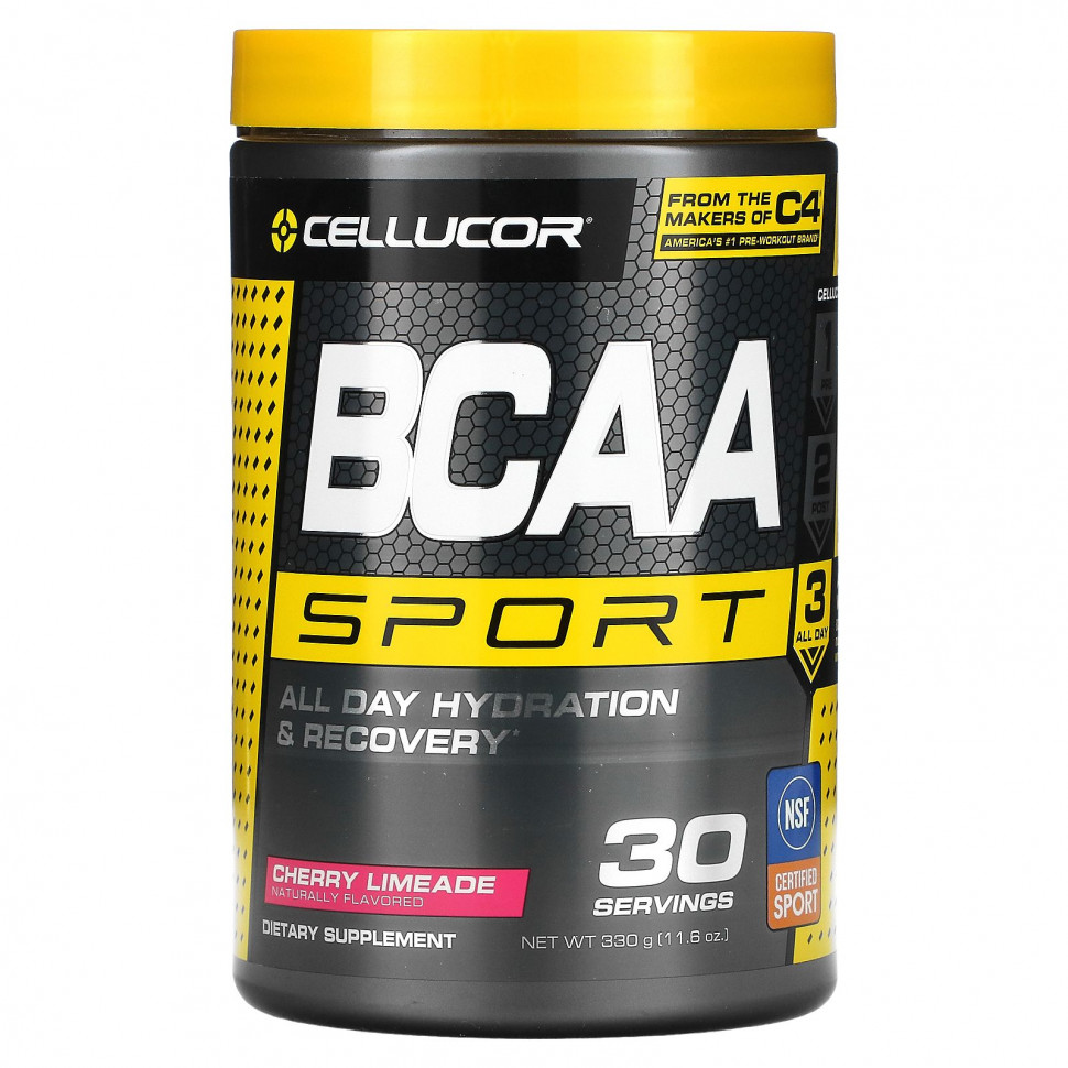 ���� ������ (Iherb) Cellucor, BCAA Sport, ���������� � �������������� ����� ����, �������� ������, 11,6 ���. (330 �), ������ �� 5100 ���