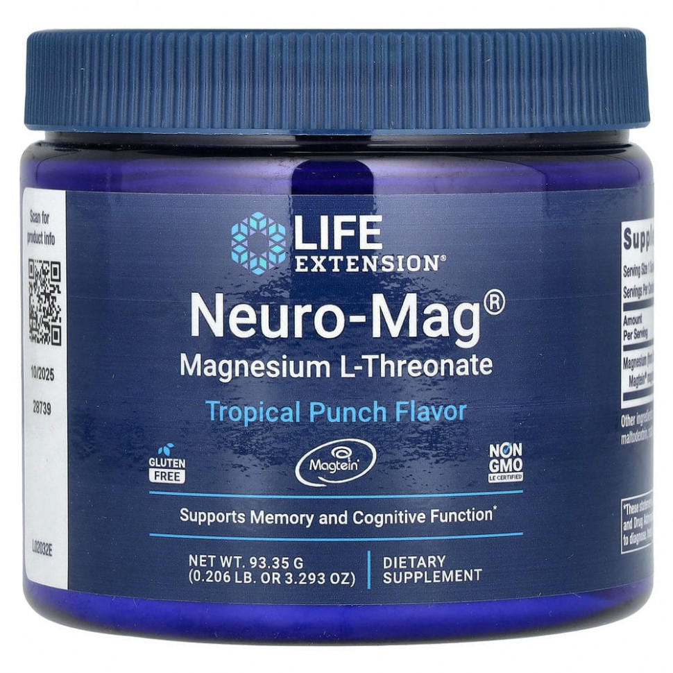 ���� ������ (Iherb) Life Extension, Neuro-Mag, ������ L-�������, ���� ������������ �����, 93,35 � (3,293 �����), ������ �� 5320 ���