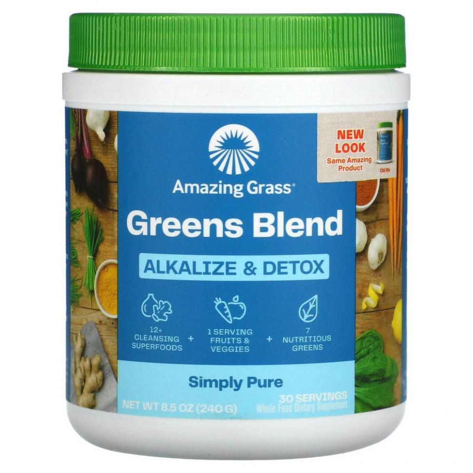 ���� ������ (Iherb) Amazing Grass, Green Superfood, ������� ��� �������� ����������� � ��������� ��������, 240 � (8,5 �����), ������ �� 5820 ���