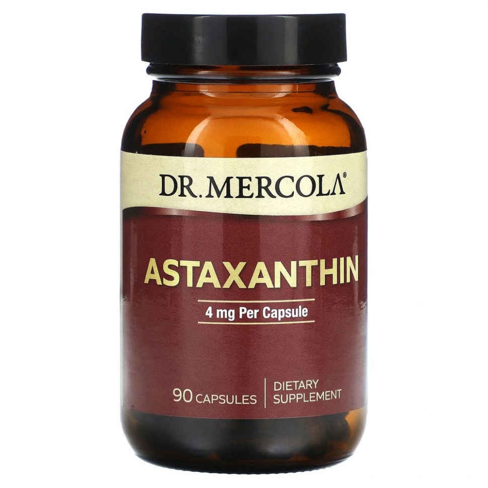   (Iherb) Dr. Mercola, Astaxanthin, 4 mg, 90 Capsules    -     , -, 