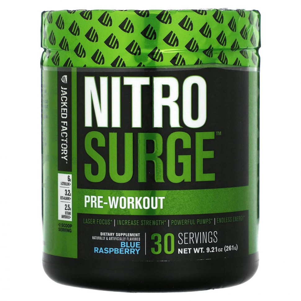   (Iherb) Jacked Factory, Nitro Surge,  ,  , 261  (9,21 )    -     , -, 