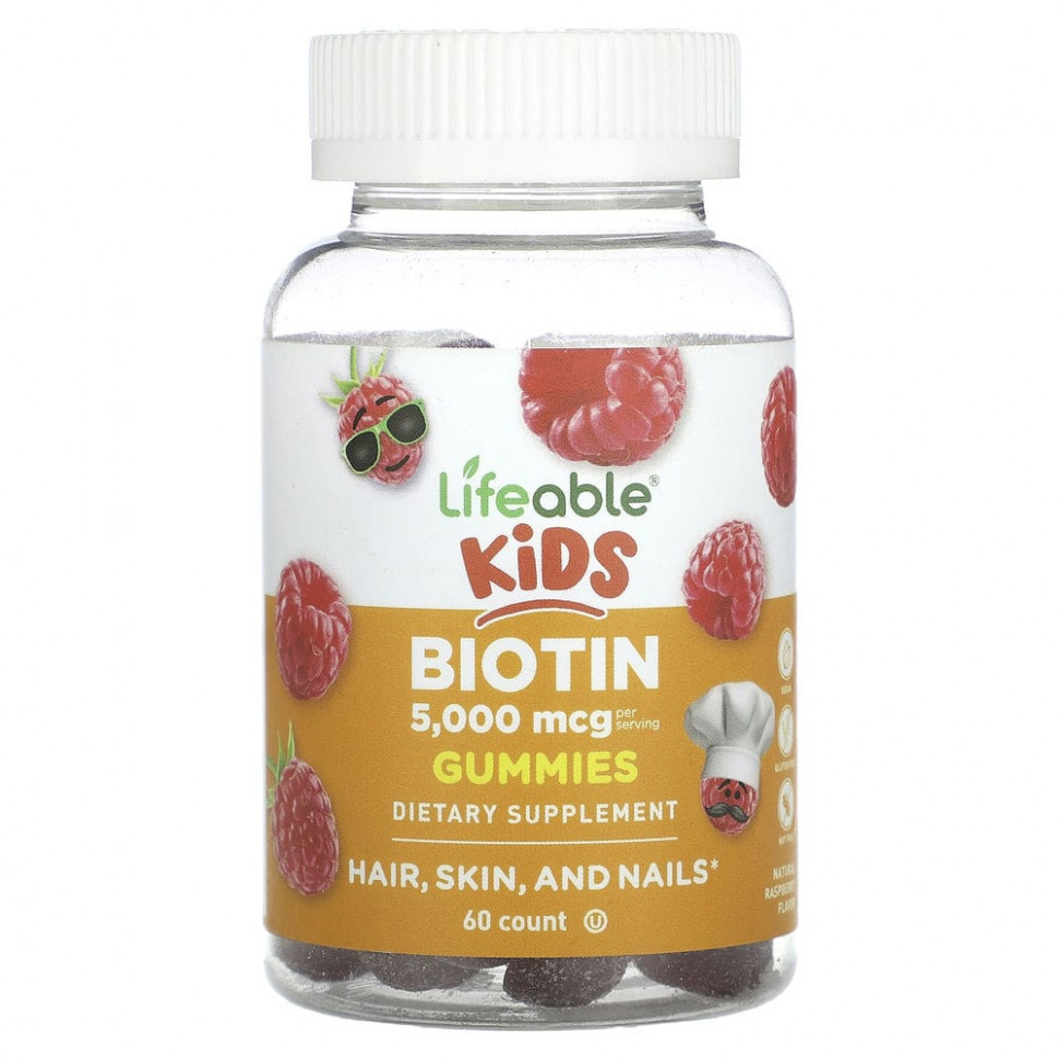   (Iherb) Lifeable, Kids, ,  , 2500 , 60      -     , -, 
