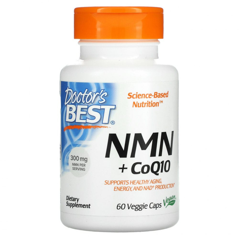 ���� ������ (Iherb) Doctor's Best, 150 �� NMN + 50 �� �������� Q10, 60 ������������ ������, ������ �� 6240 ���