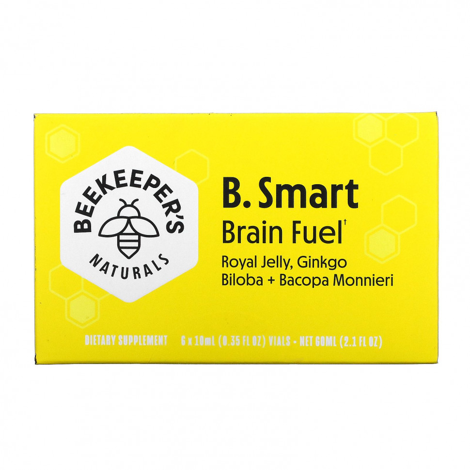   (Iherb) Beekeeper's Naturals, B. Smart Brain Fuel, 6   10  (0,35 . )    -     , -, 