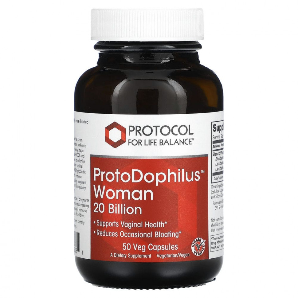   (Iherb) Protocol for Life Balance, ProtoDophilus Woman, 20 , 50      -     , -, 