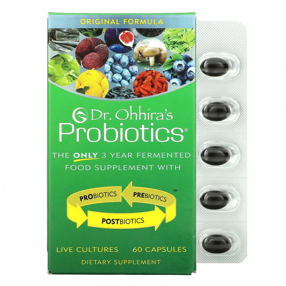 ���� ������ (Iherb) Dr. Ohhira's, Probiotics, ������� � ������������, ������������ ���������, 60 ������, ������ �� 7430 ���