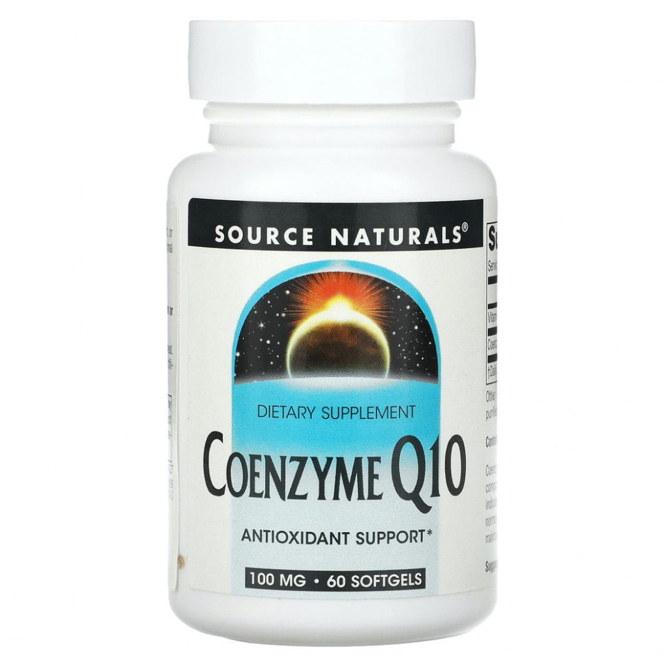���� ������ (Iherb) Source Naturals, ������� Q10, 100 ��, 60 ������ ��������, ������ �� 2710 ���