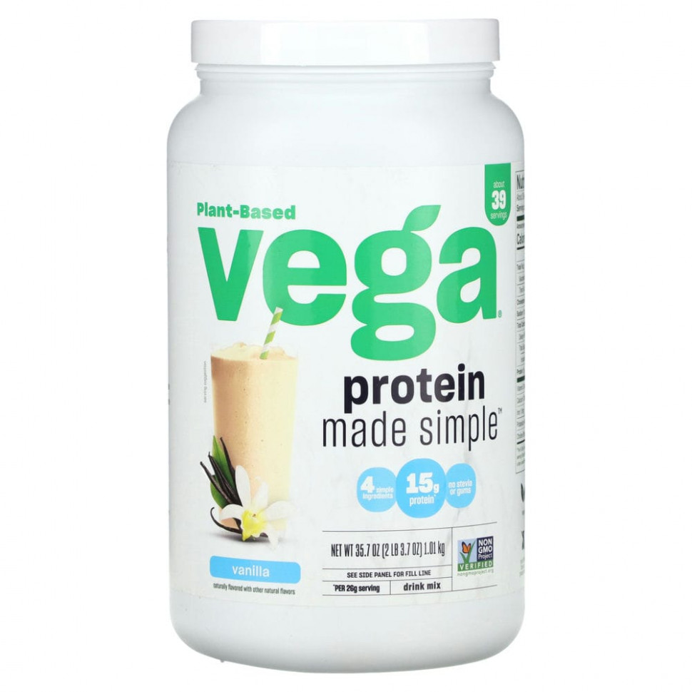 ���� ������ (Iherb) Vega, �� ������������ ������, Protein Made Simple, ������, 2 ����� (3,7 �����), ������ �� 11450 ���