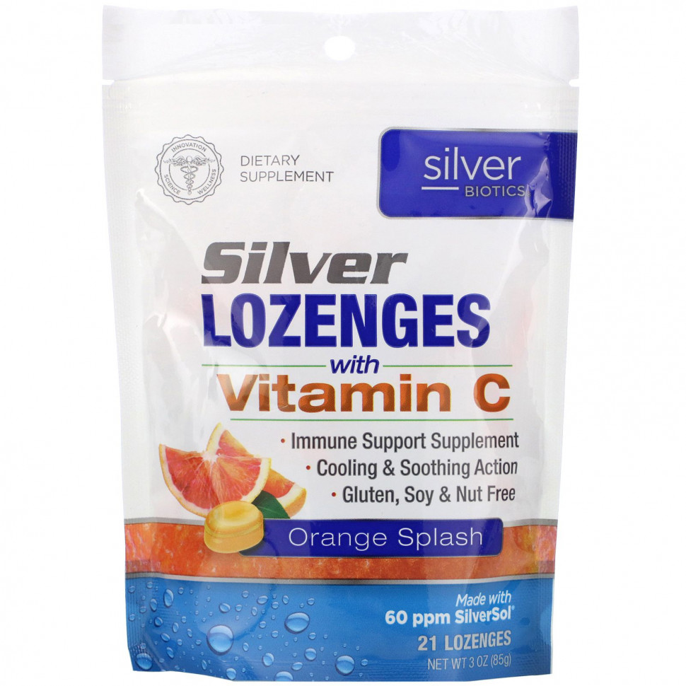 ���� ������ (Iherb) American Biotech Labs, Silver Biotics, ���������� �������, 60 ������ �� ������� SilverSol, ������������ �������, 21 �������, ������ �� 2040 ���