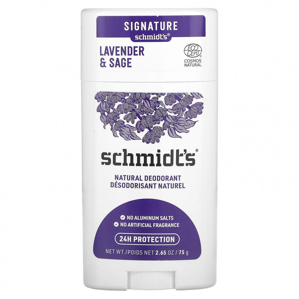 ���� ������ (Iherb) Schmidt's, ����������� ����������, ������� � ������, 75 � (2,65 �����), ������ �� 2240 ���