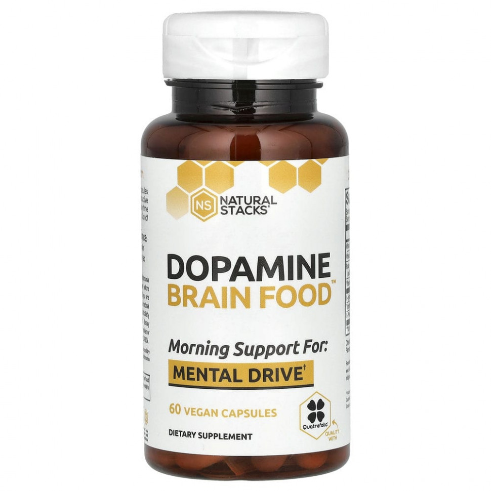   (Iherb) Natural Stacks, Dopamine Brain Food, 60      -     , -, 