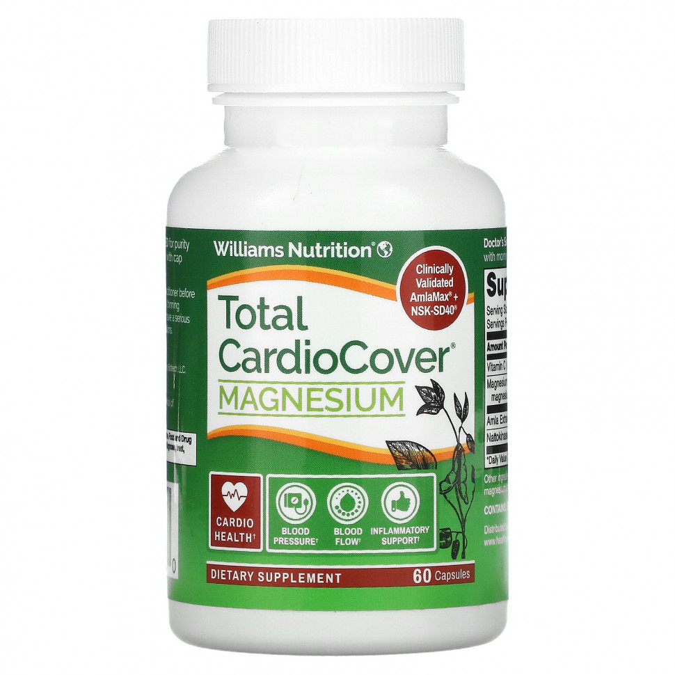 ���� ������ (Iherb) Williams Nutrition, Total Cardio Cover + ������, 60 ������, ������ �� 6660 ���