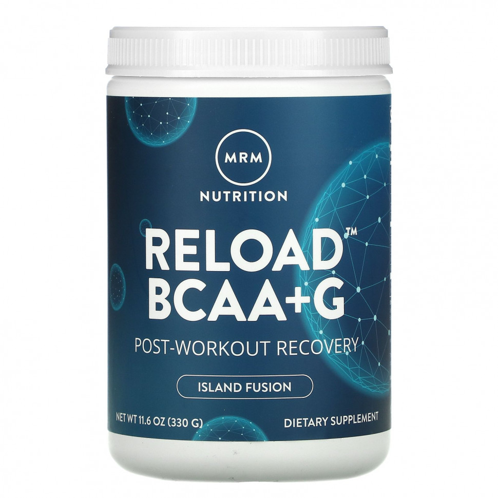���� ������ (Iherb) MRM, RELOAD BCAA+G, �������������� ����� ����������, ���� ����������� �������, 330 � (11,6 �����), ������ �� 4280 ���