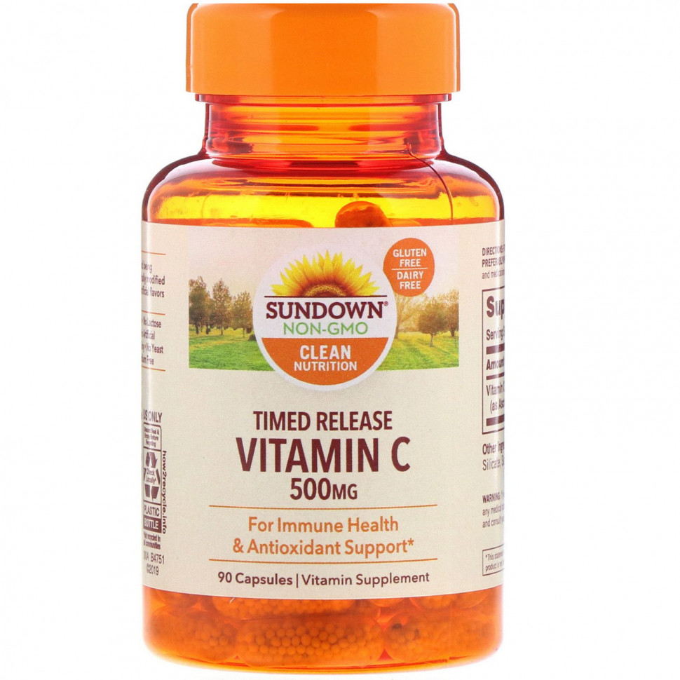   (Iherb) Sundown Naturals,  C,  , 500 , 90     -     , -, 