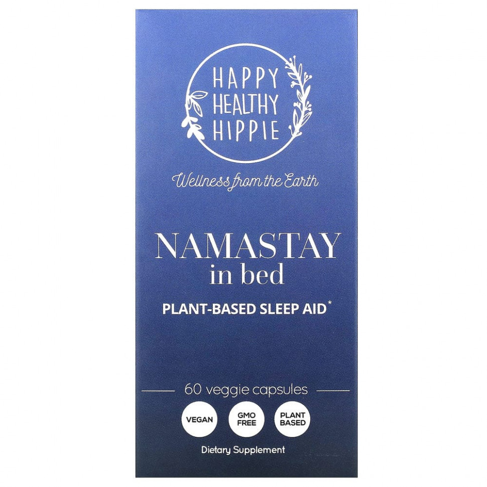   (Iherb) Happy Healthy Hippie, Namastay In Bed,    , 60      -     , -, 