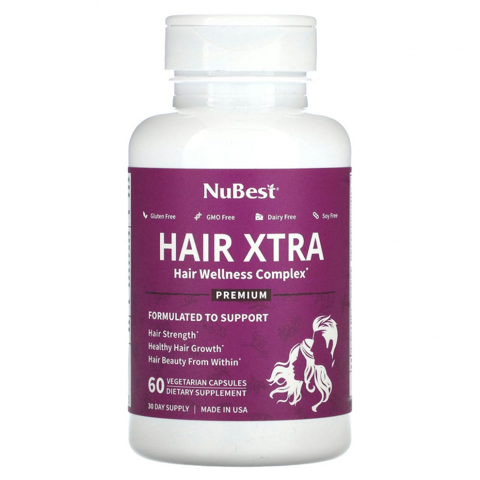 ���� ������ (Iherb) NuBest, Hair Xtra, 60 �������������� ������, ������ �� 4150 ���