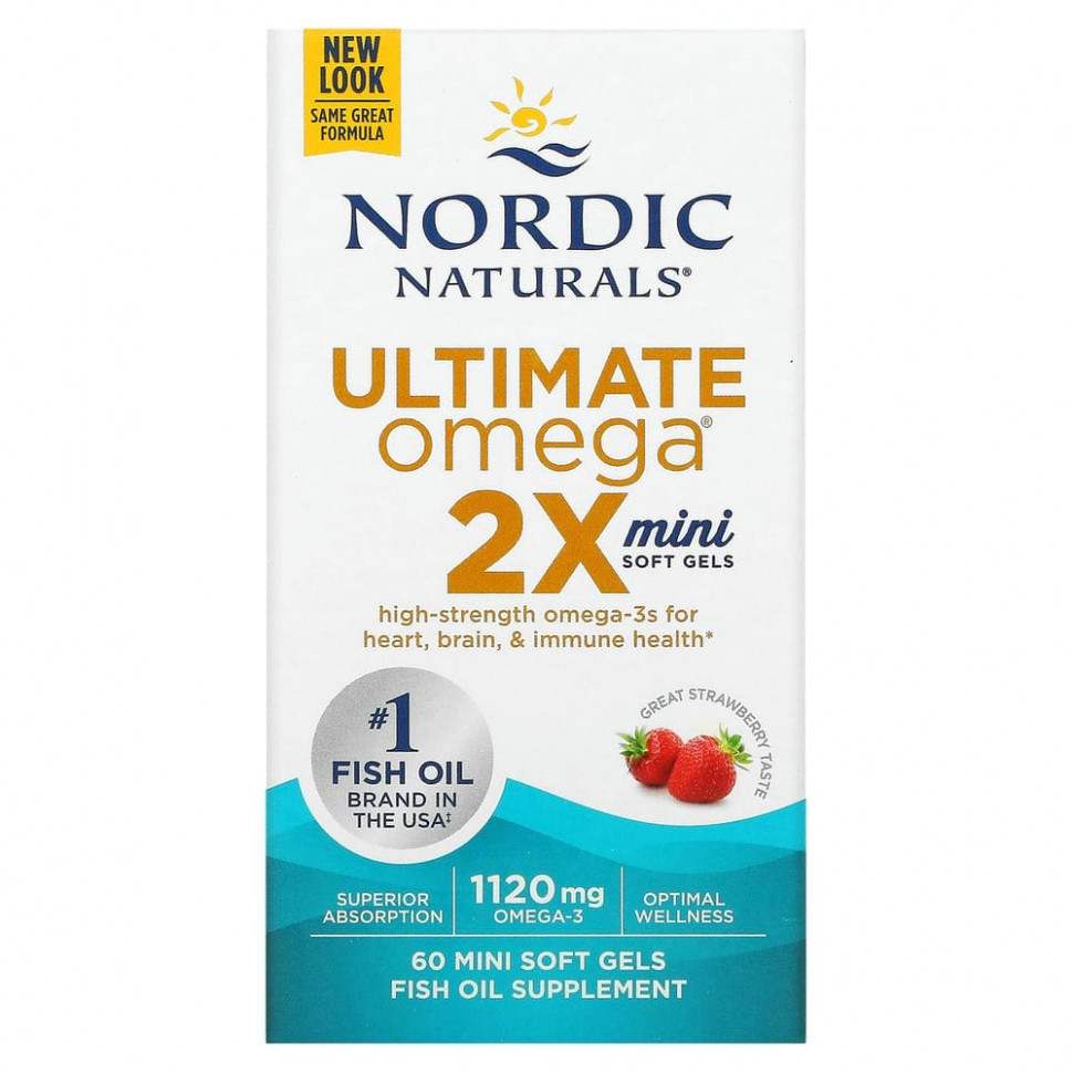 ���� ������ (Iherb) Nordic Naturals, Ultimate Omega 2X, �� ������ ��������, 560 ��, 60 ����-������, ������ �� 5430 ���