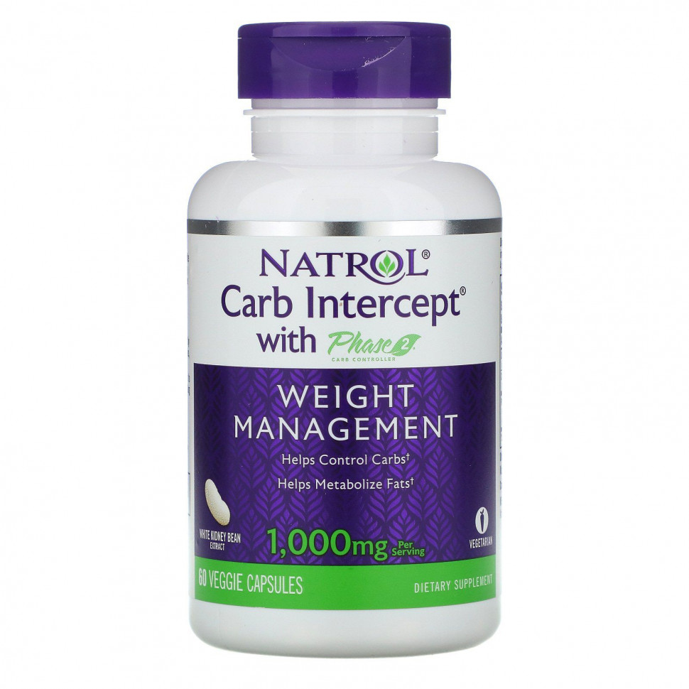   (Iherb) Natrol, Carb Intercept  Phase 2 Carb Controller, 500 , 60      -     , -, 