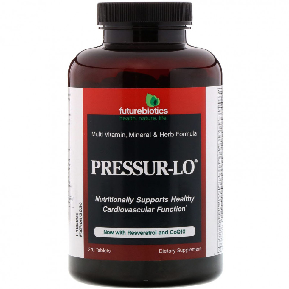 ���� ������ (Iherb) FutureBiotics, Pressur-Lo, ���������������� �������� � ��������������� � �������, 270 ��������, ������ �� 4700 ���