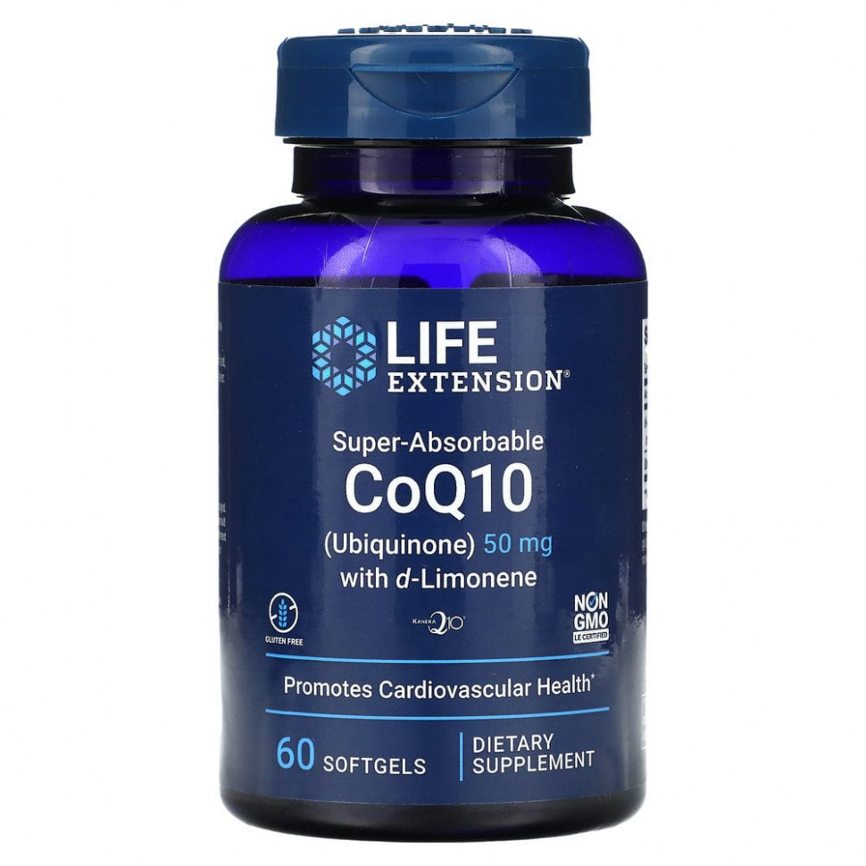   (Iherb) Life Extension, -  Q10  d-, 50 , 60      -     , -, 