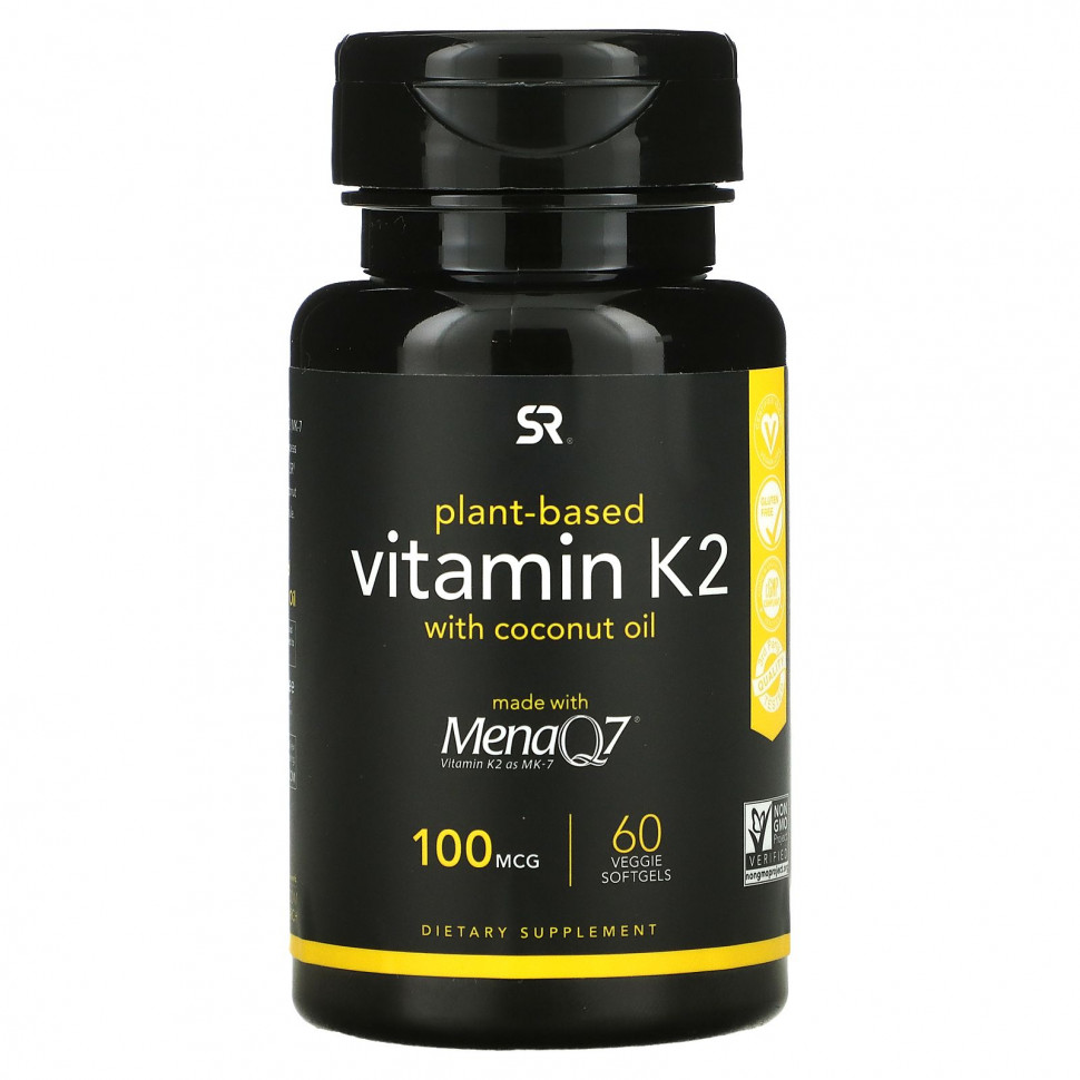   (Iherb) Sports Research,  K2   ,  , 100 , 60      -     , -, 