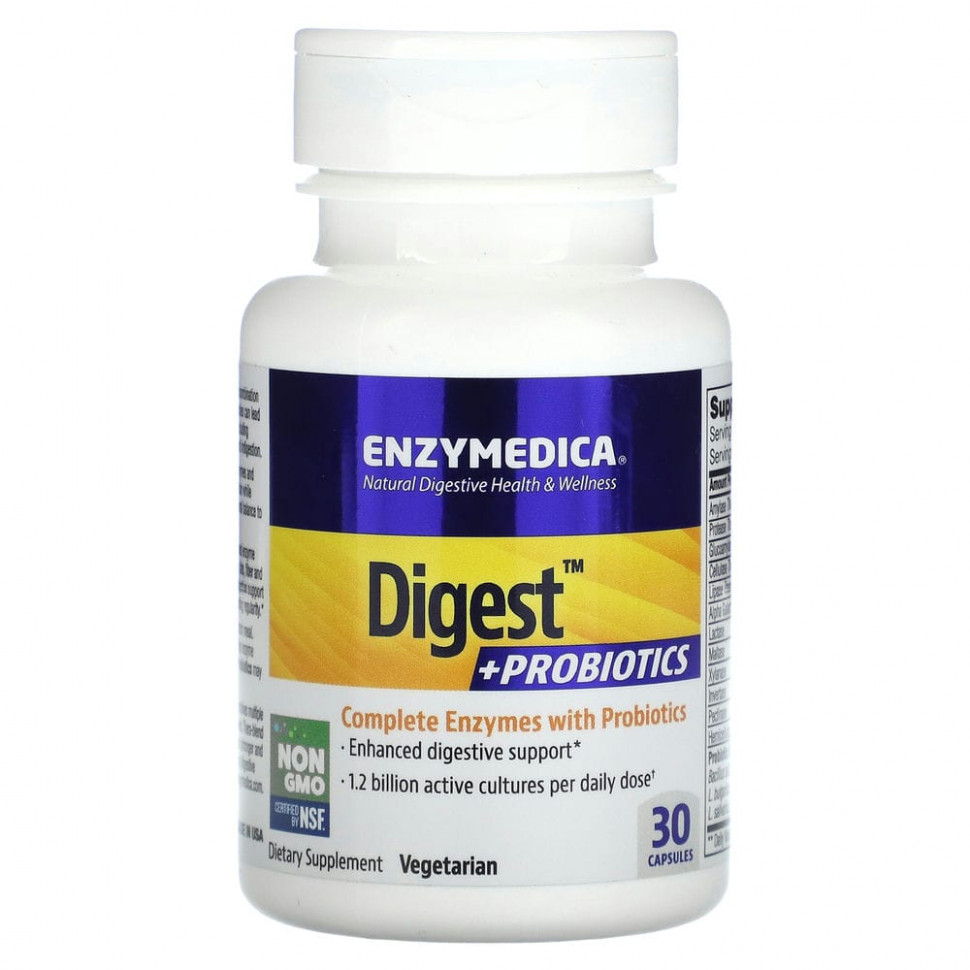   (Iherb) Enzymedica, Digest + Probiotics`` 30     -     , -, 