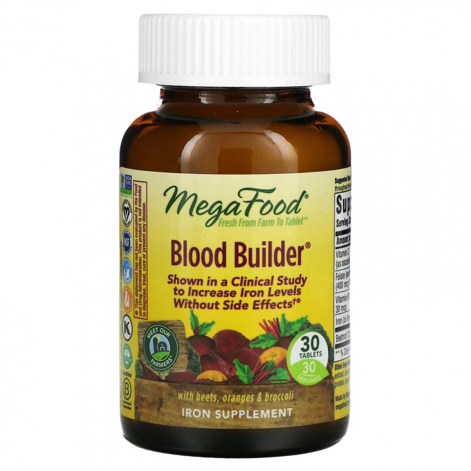   (Iherb) MegaFood, Blood Builder, 30 ,   3040 