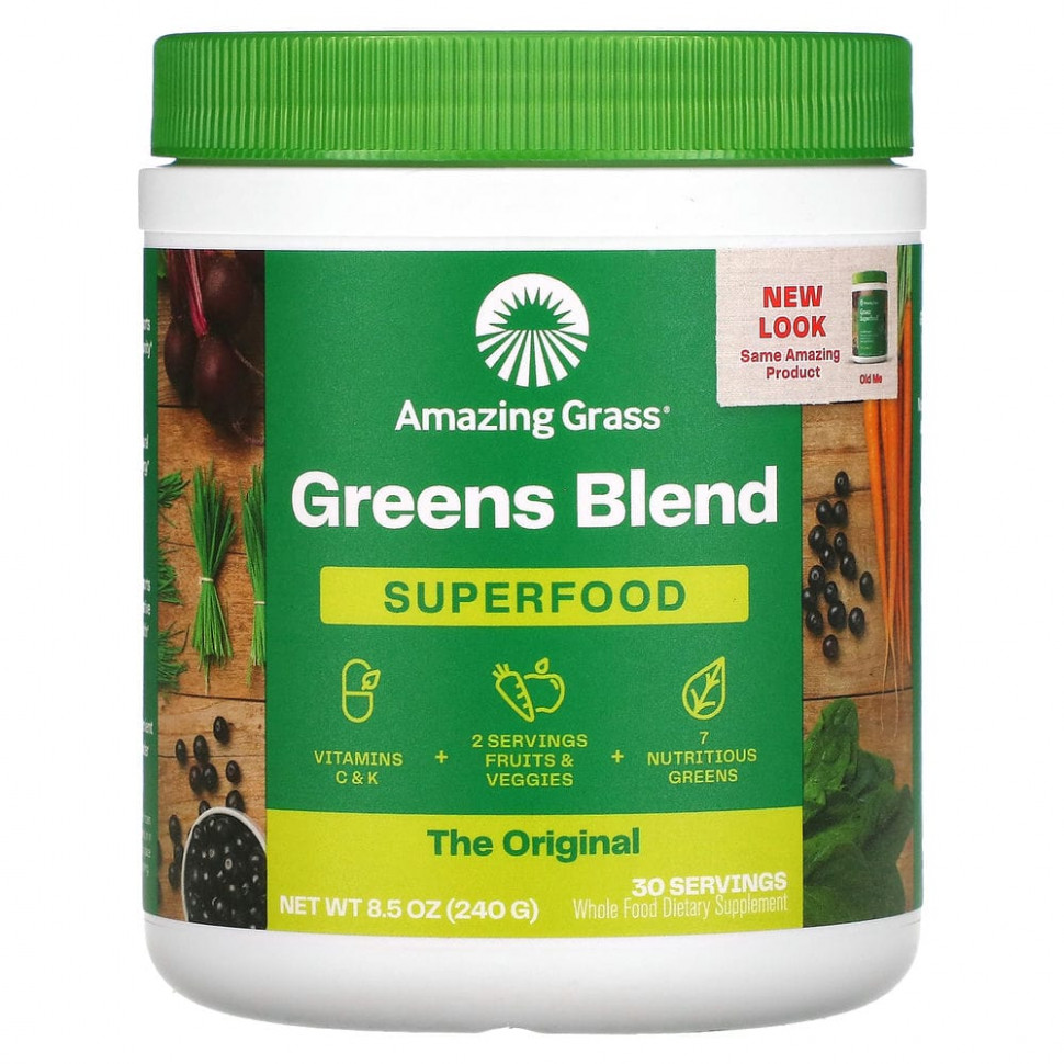   (Iherb) Amazing Grass, Green Superfood, The Original, 240  (8,5 )    -     , -, 