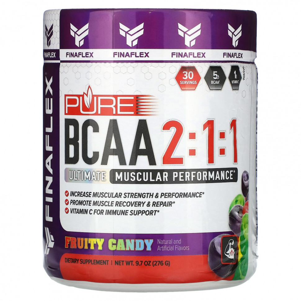 ���� ������ (Iherb) Finaflex, Pure BCAA 2: 1: 1, ��������� �������, 276 � (9,7 �����), ������ �� 4630 ���