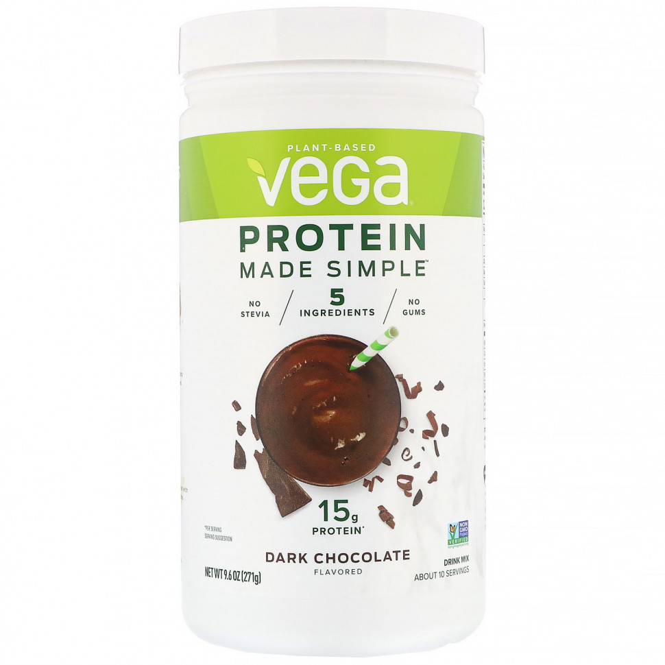 ���� ������ (Iherb) Vega, Protein Made Simple, �������, ������ �������, 271 � (9,6 �����), ������ �� 3590 ���