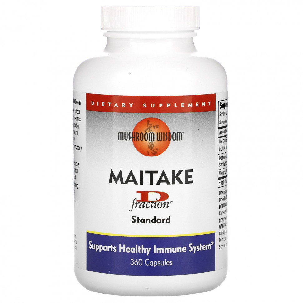 ���� ������ (Iherb) Mushroom Wisdom, D-Fraction, ����-�����, �������������������, 360 ������, ������ �� 13470 ���