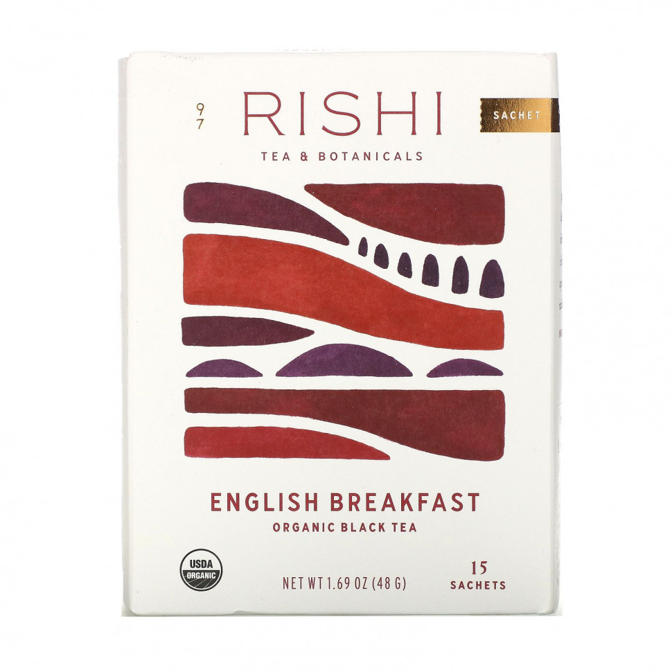 ���� ������ (Iherb) Rishi Tea, ������������ ������ ���, ���������� �������, 15 ���������, 48 � (1,69 �����), ������ �� 2080 ���