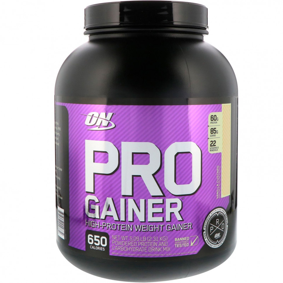 ���� ������ (Iherb) Optimum Nutrition, PRO GAINER, ������� ��� ������ ���� � ������� ����������� �����, ��������� ����, 2,31 �� (5,09 �����), ������ �� 18420 ���