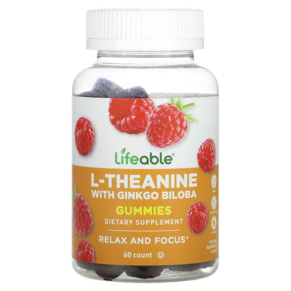 ���� ������ (Iherb) Lifeable, L-������ � ������ ������, ����������� ����������, ����������� ������, 60 ����������� ��������, ������ �� 2860 ���
