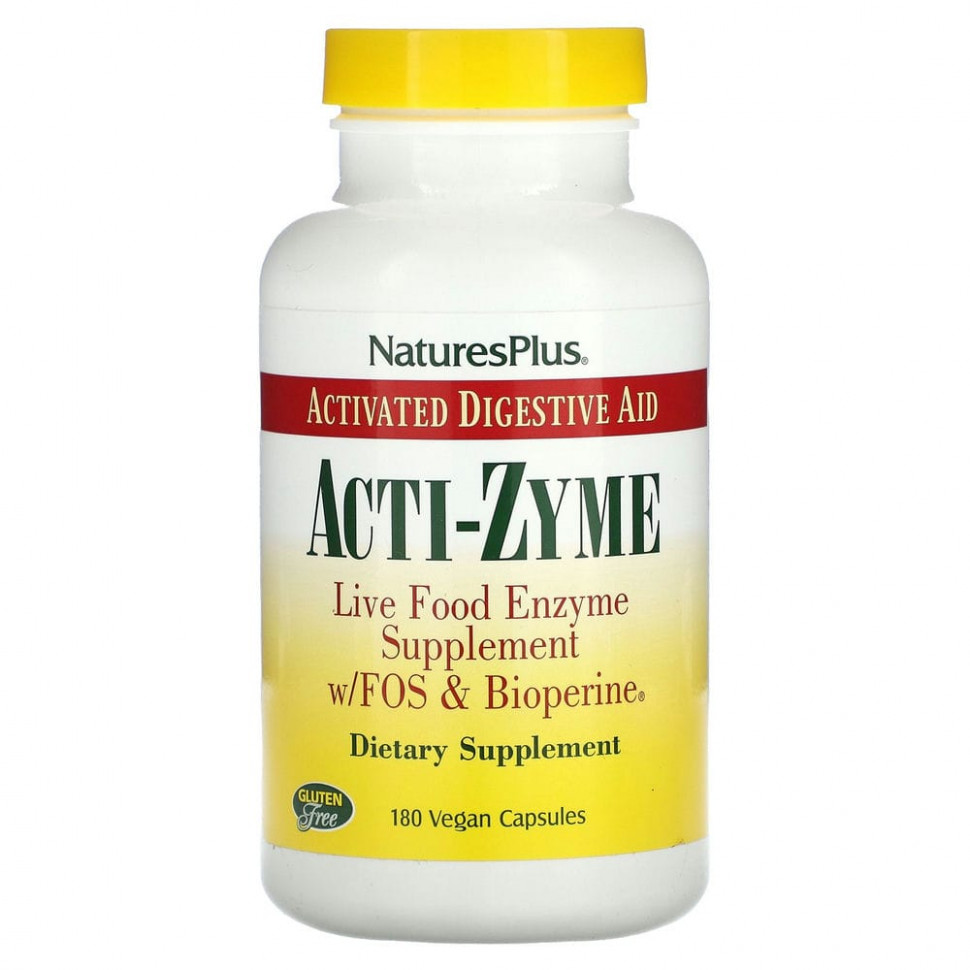   (Iherb) NaturesPlus, Acti-Zyme, 180      -     , -, 