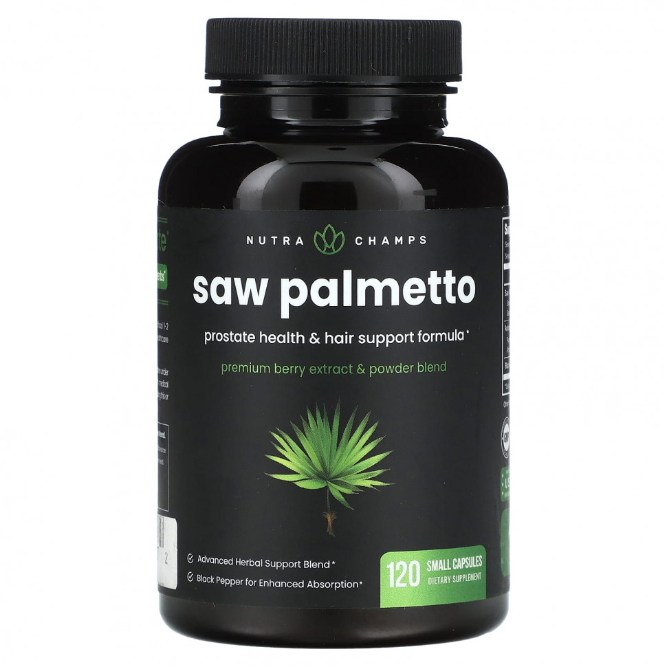   (Iherb) NutraChamps, Saw Palmetto, 120      -     , -, 