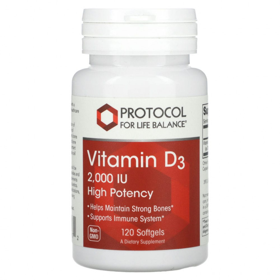   (Iherb) Protocol for Life Balance,  D3,  , 2000 , 120      -     , -, 