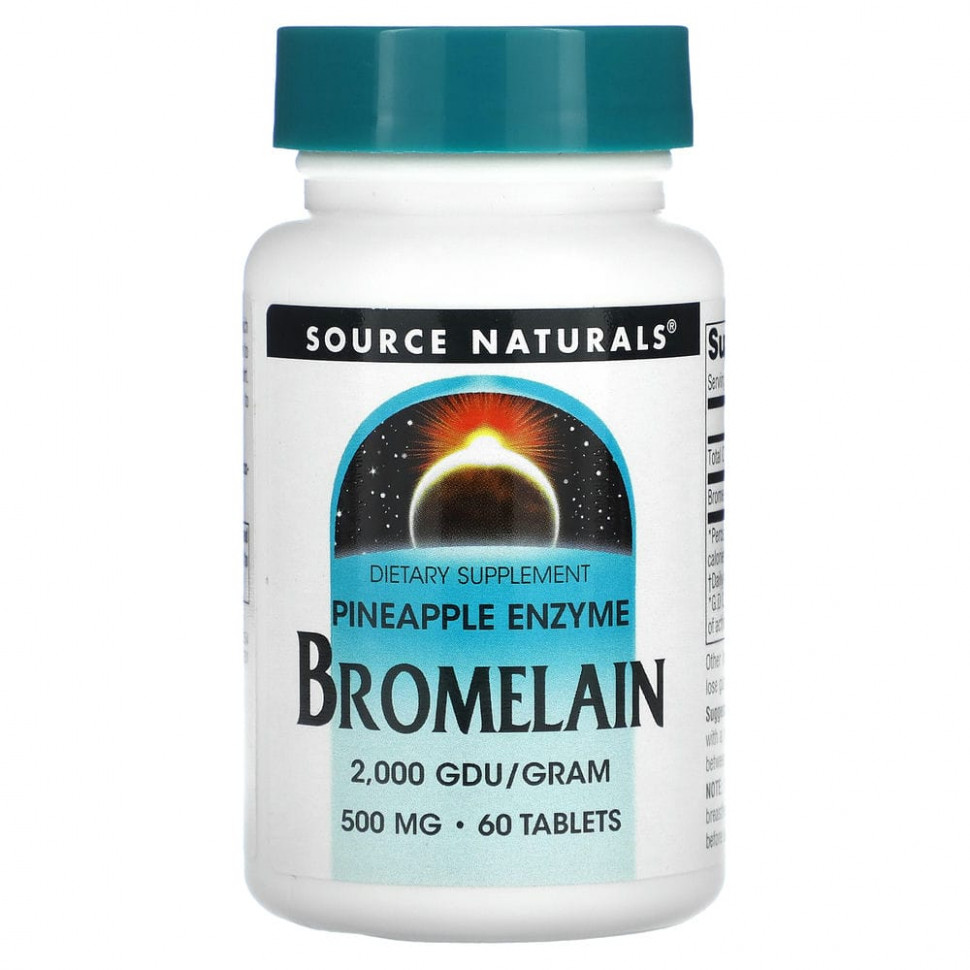 ���� ������ (Iherb) Source Naturals, ��������� 2000 ��� / �, 500 ��, 60 ��������, ������ �� 2170 ���
