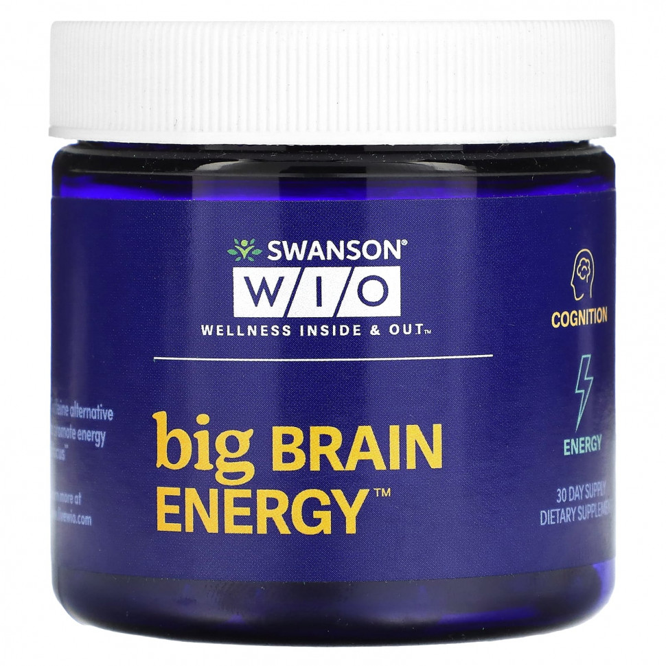   (Iherb) Swanson WIO, Big Brain Energy, 30     -     , -, 
