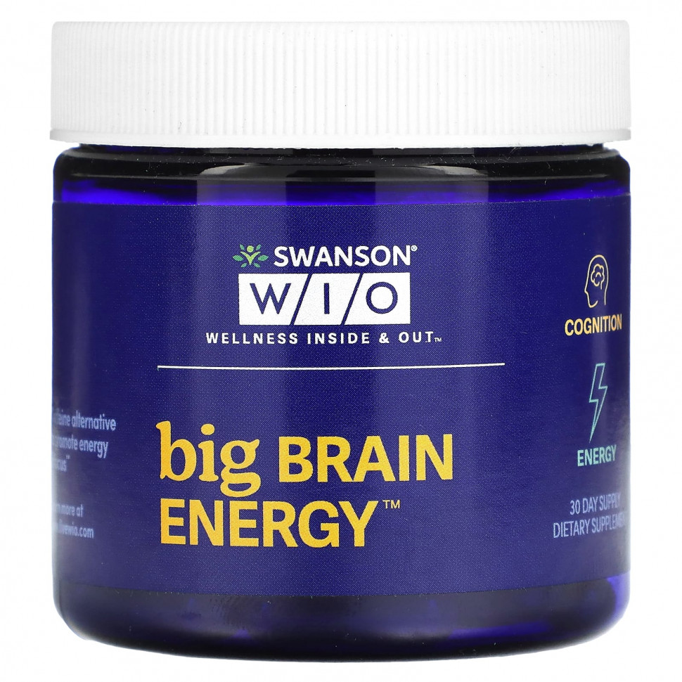 ���� ������ (Iherb) Swanson WIO, Big Brain Energy, 30 ������, ������ �� 4640 ���