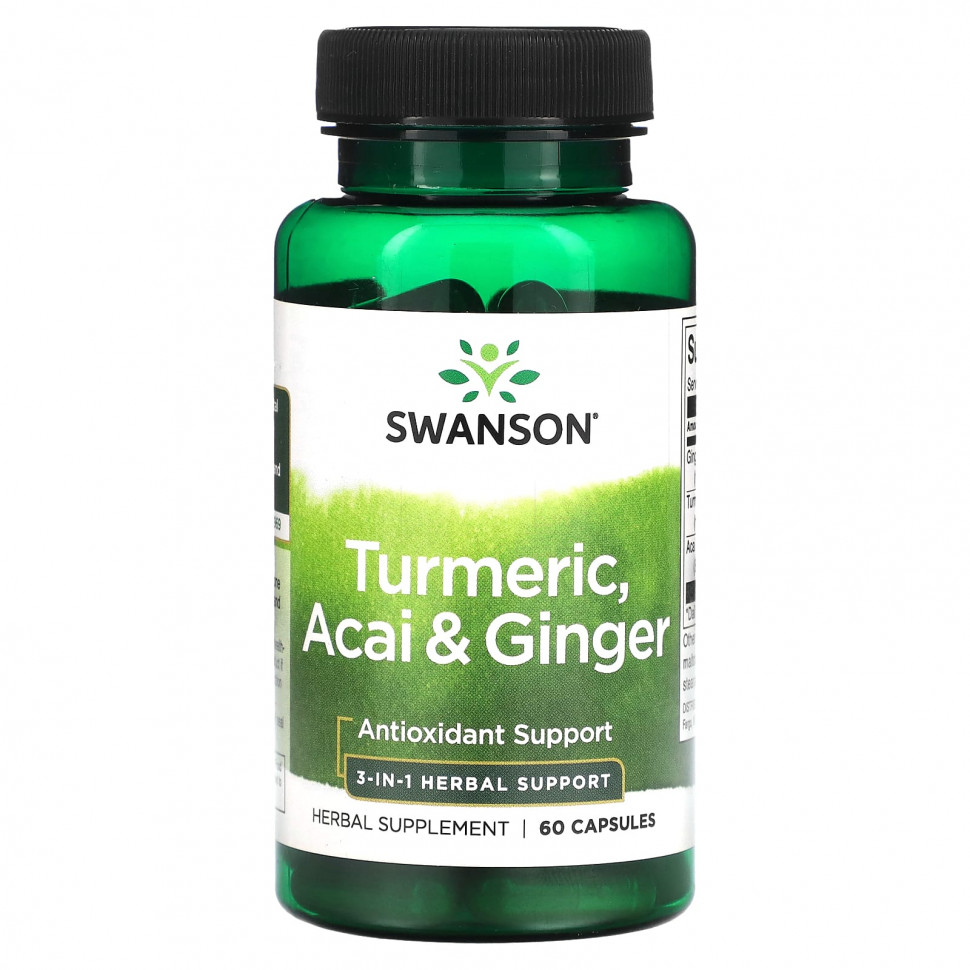���� ������ (Iherb) Swanson, �������, ���� � ������, 60 ������, ������ �� 1660 ���