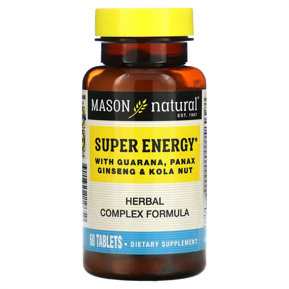   (Iherb) Mason Natural, Super Energy  ,    , 60     -     , -, 