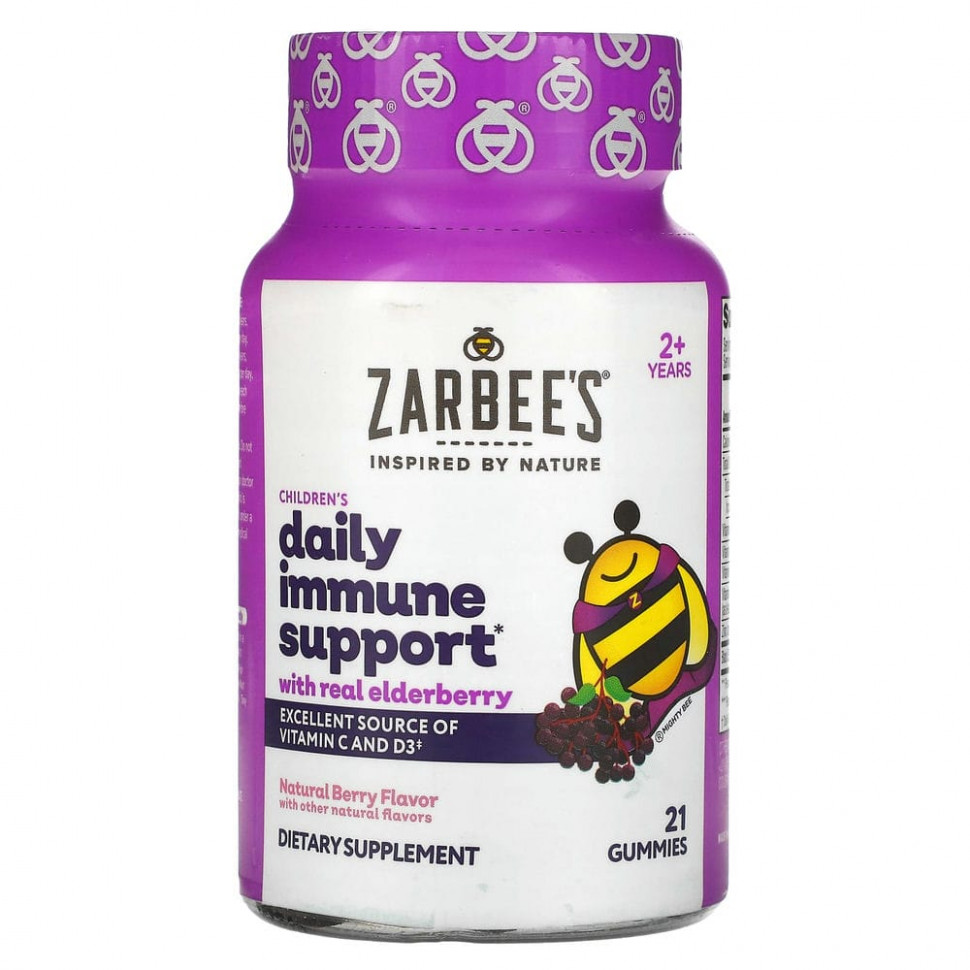 ���� ������ (Iherb) Zarbee's, Mighty Bee, �������� � ������� ��� ���������� ���������� � �����, ����������� ������� ����, 21 ����������� �������, ������ �� 2630 ���