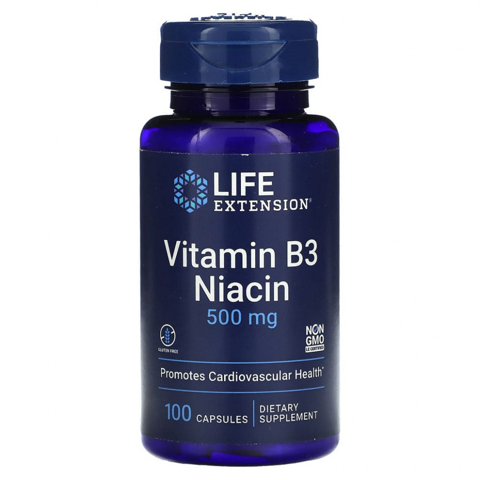   (Iherb) Life Extension,  B3 (), 500 , 100     -     , -, 