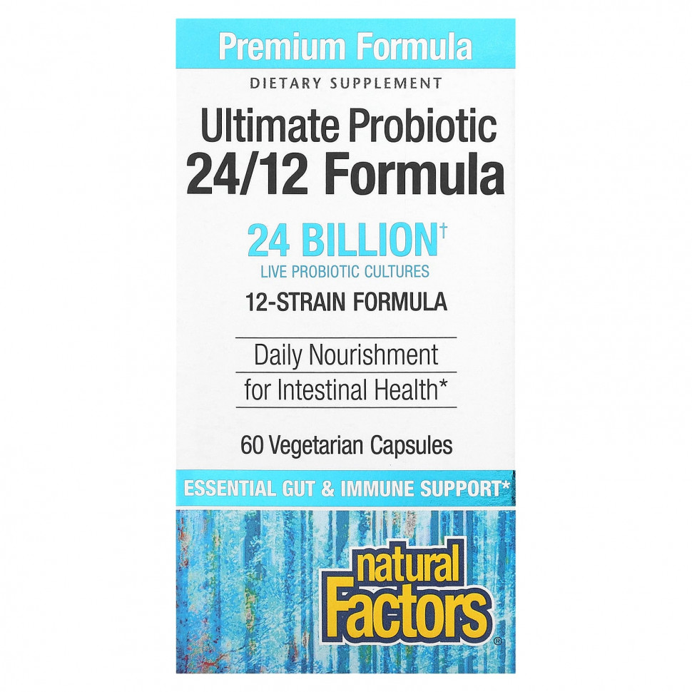   (Iherb) Natural Factors, Ultimate Probiotic, 24/12 Formula, 24  , 60      -     , -, 