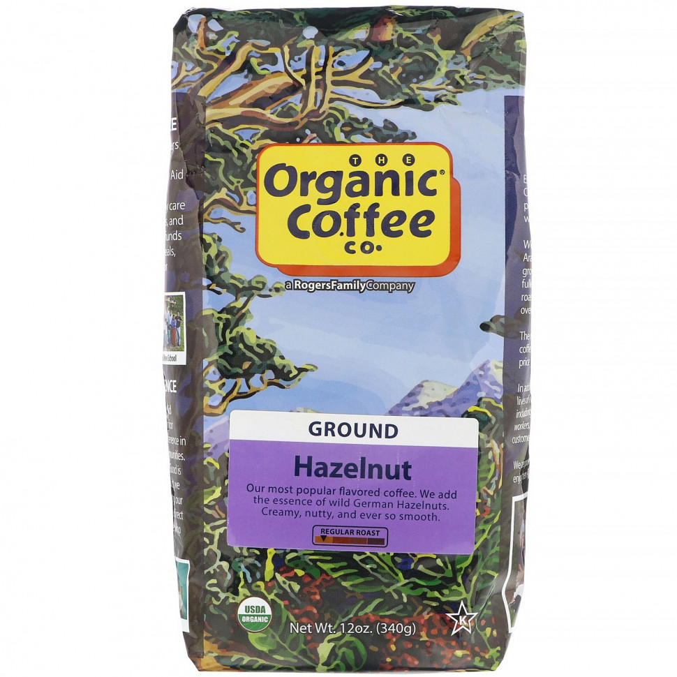 ���� ������ (Iherb) Organic Coffee Co., ������, �������, ������� �������, 340 � (12 �����), ������ �� 2870 ���